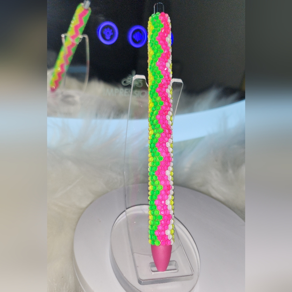 Neon Rhinestone Inkjoy Pen - Picture 2 of 3
